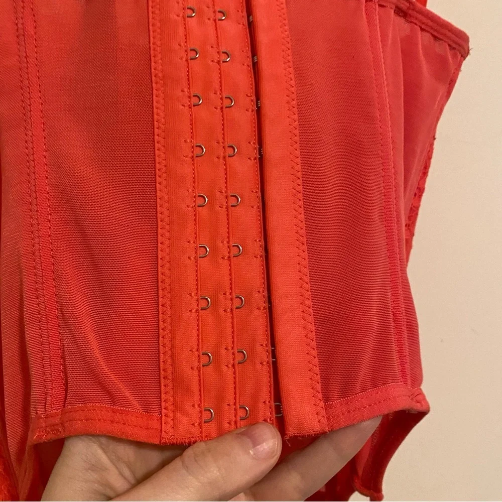 NWT Urban Outfitters Hot Pink Structured Corset Top size Large